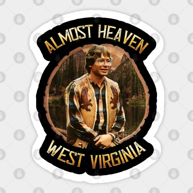 John Denver Almost Heaven Design Sticker by HellwoodOutfitters